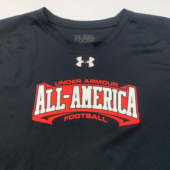Under Armour All America Football Sweatshirt Mens 2XL XXL Black Crew Lightweight - Picture 4 of 12